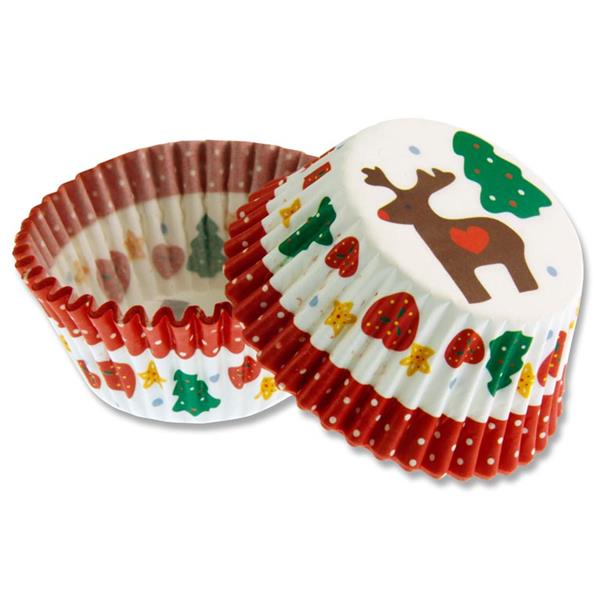 Tub of 100 Christmas Cupcake Cases by Crafty Bitz