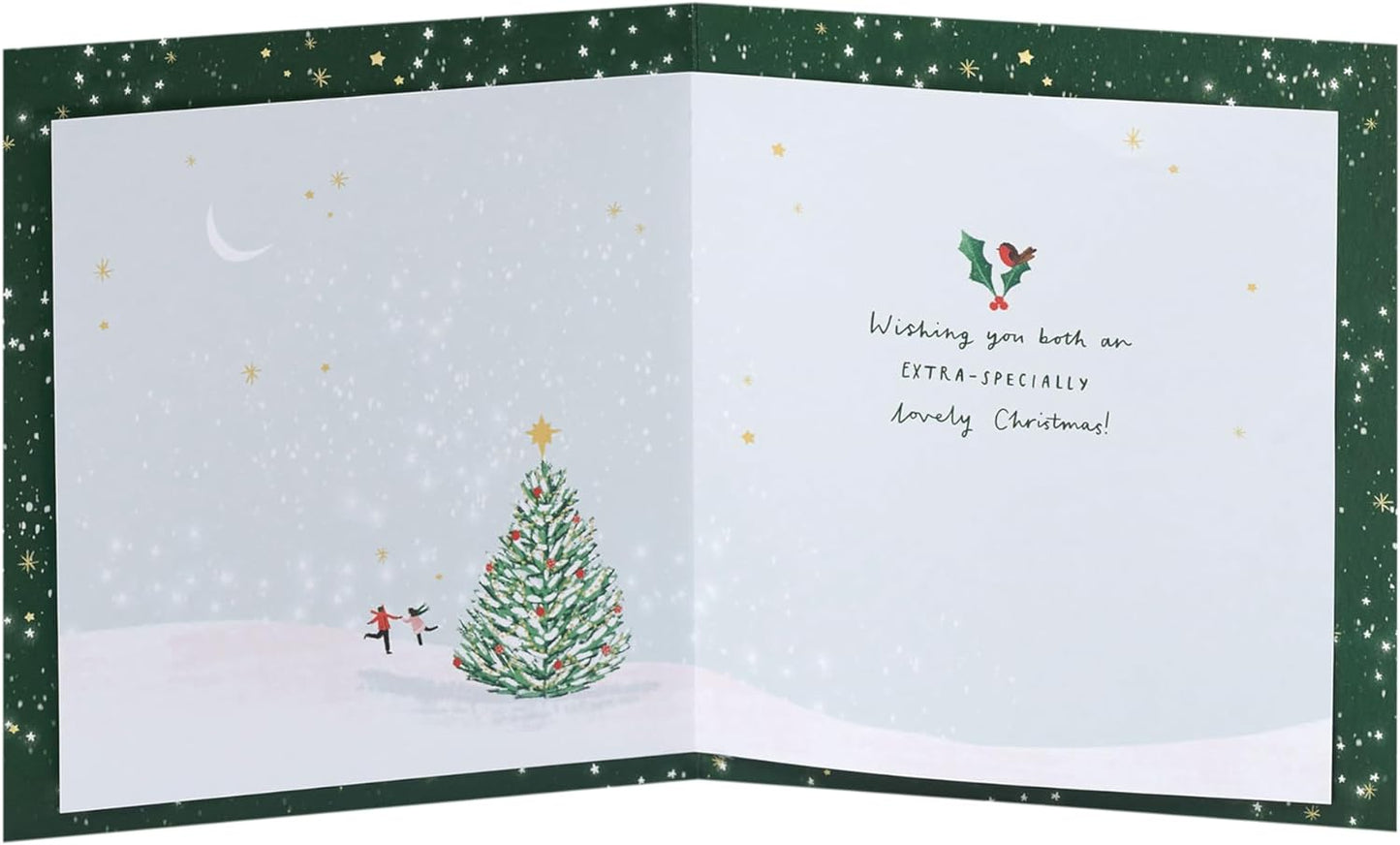 For Both of You Christmas Card City Ice Rink Design