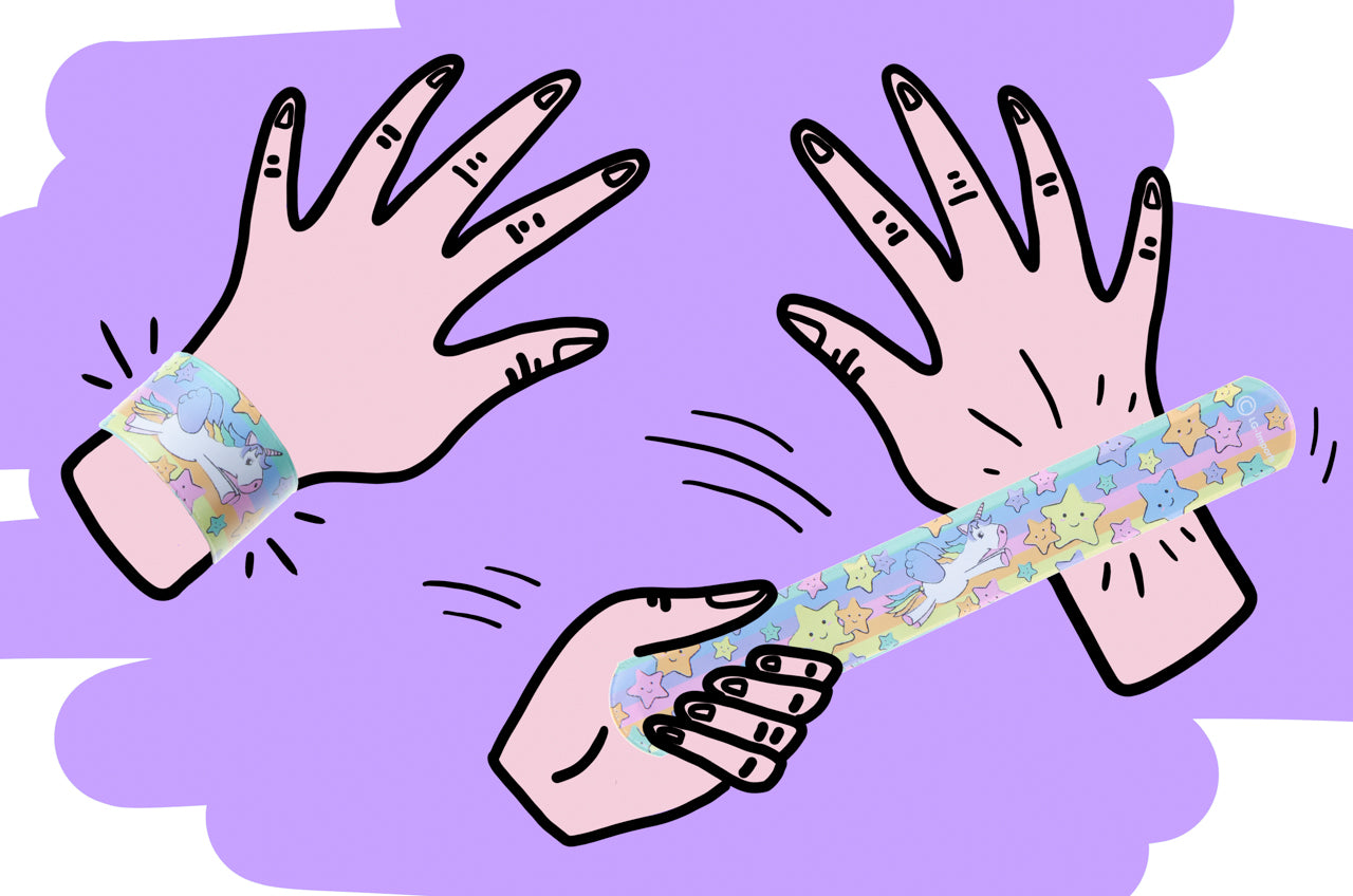 Pack of 6 Unicorn Snap Bracelets