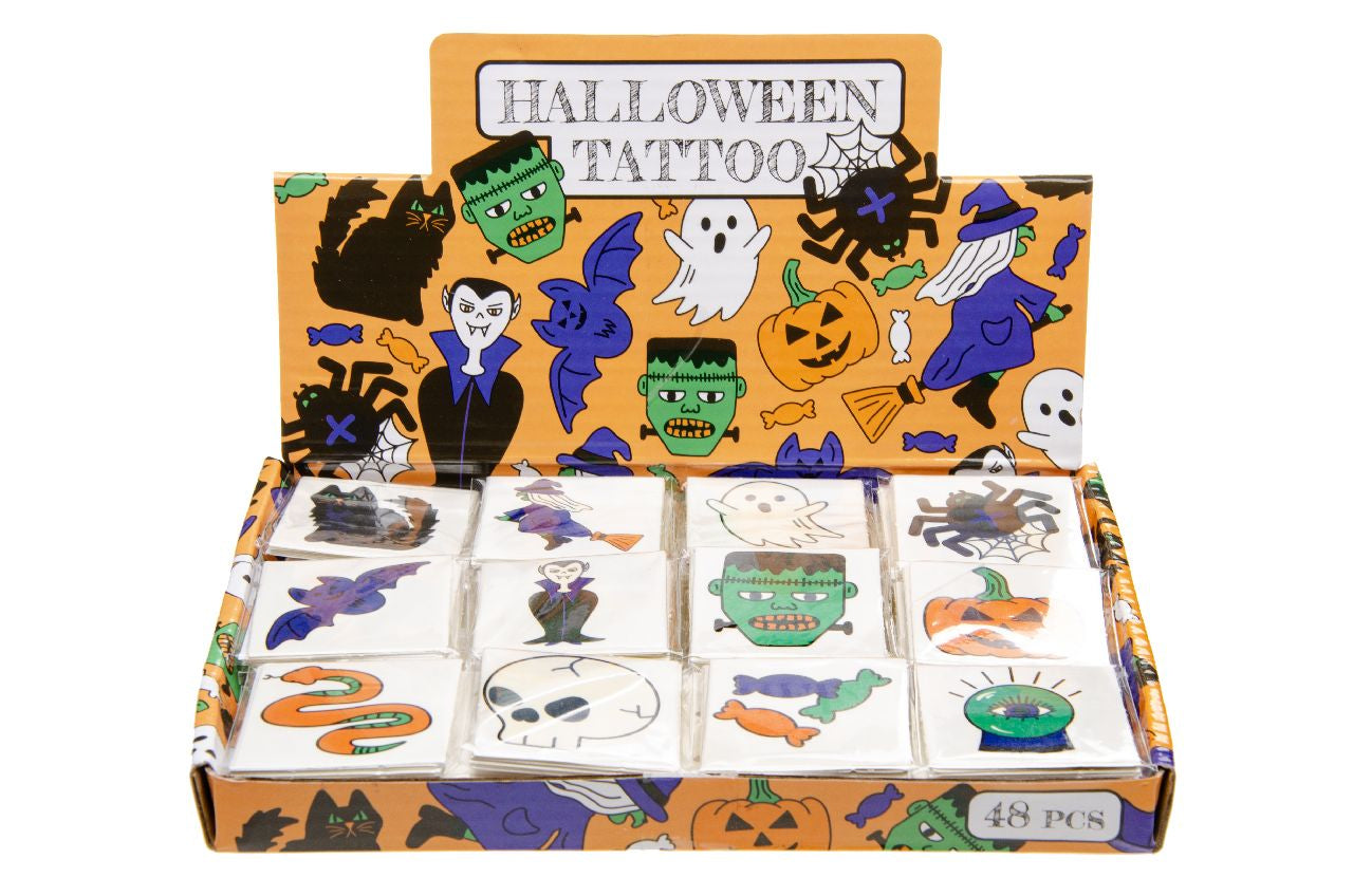 12 Pieces Halloween Tattoos