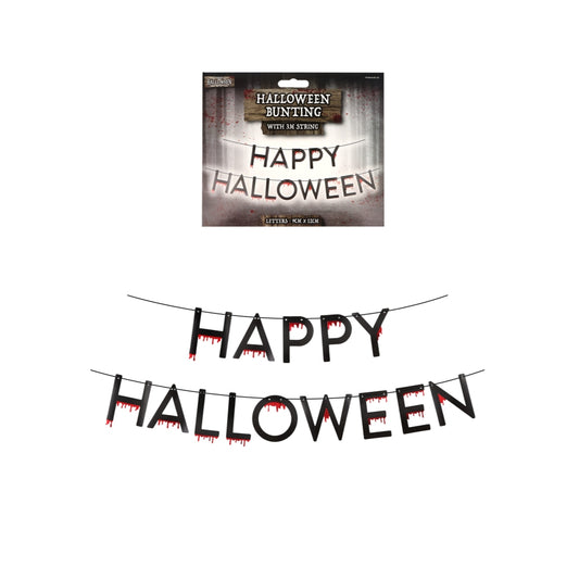 Pack of 12 Happy Halloween Letter Buntings