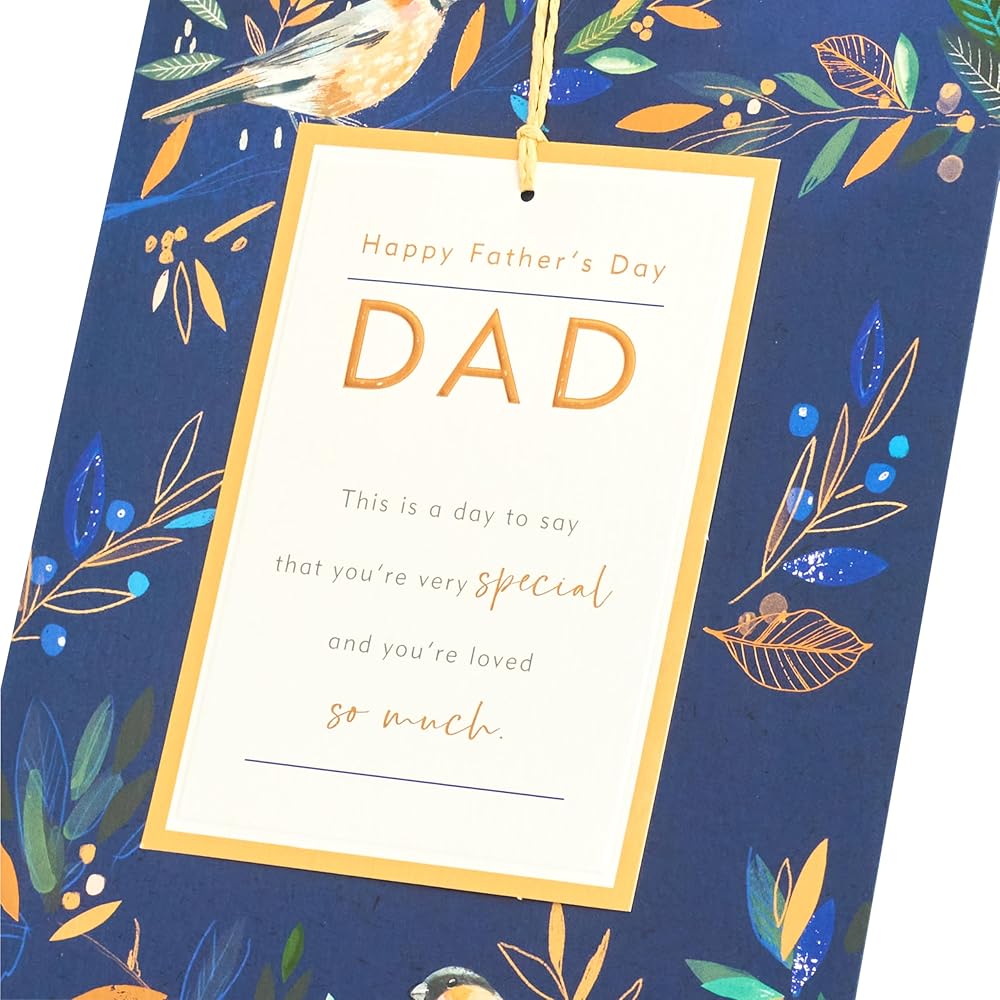 Bullfinch Design For Dad Father's Day Card