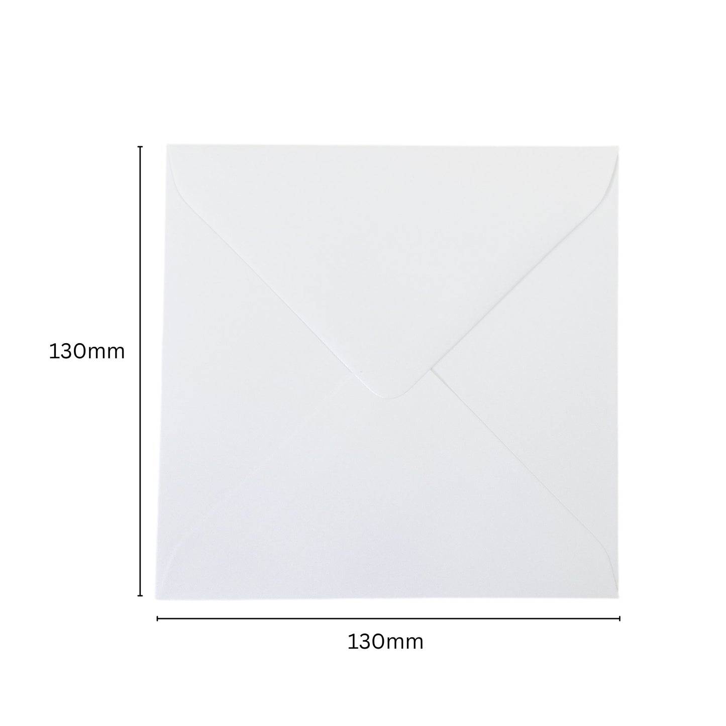 Pack of 50 White 100gsm 130x130mm Gummed Envelopes