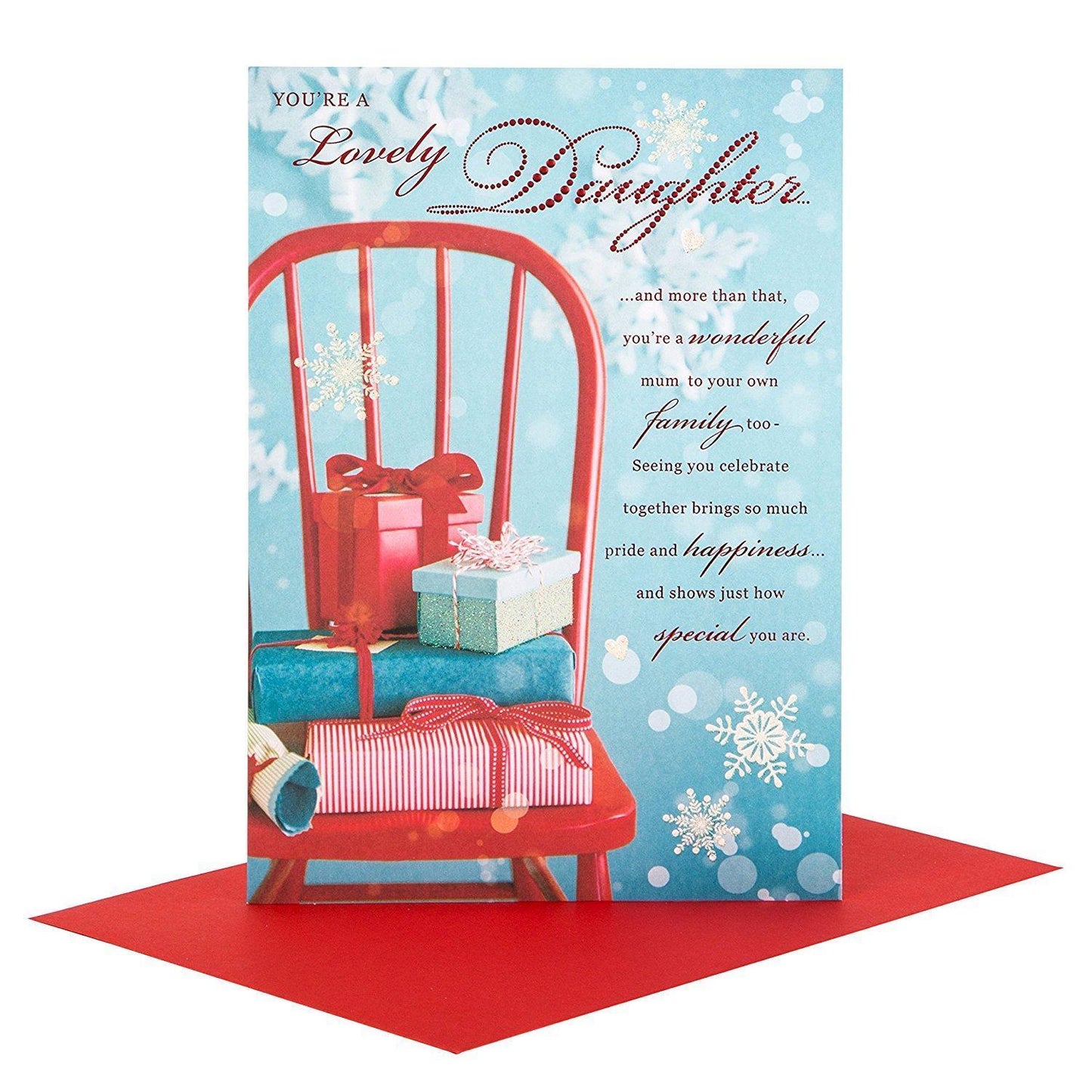 Christmas Card To Daughter 'Love And Laughter' 