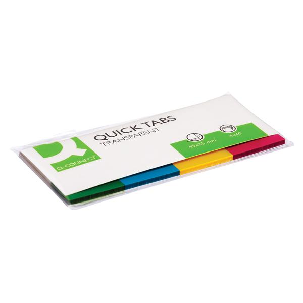 Pack of 160 Quick Tabs Transparent 25 x 45mm– Shop Inc