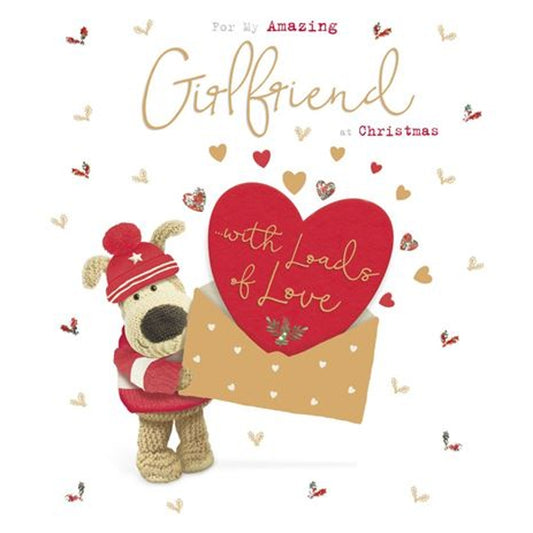 Boofle Holding a Big Envelope Girlfriend Christmas Card