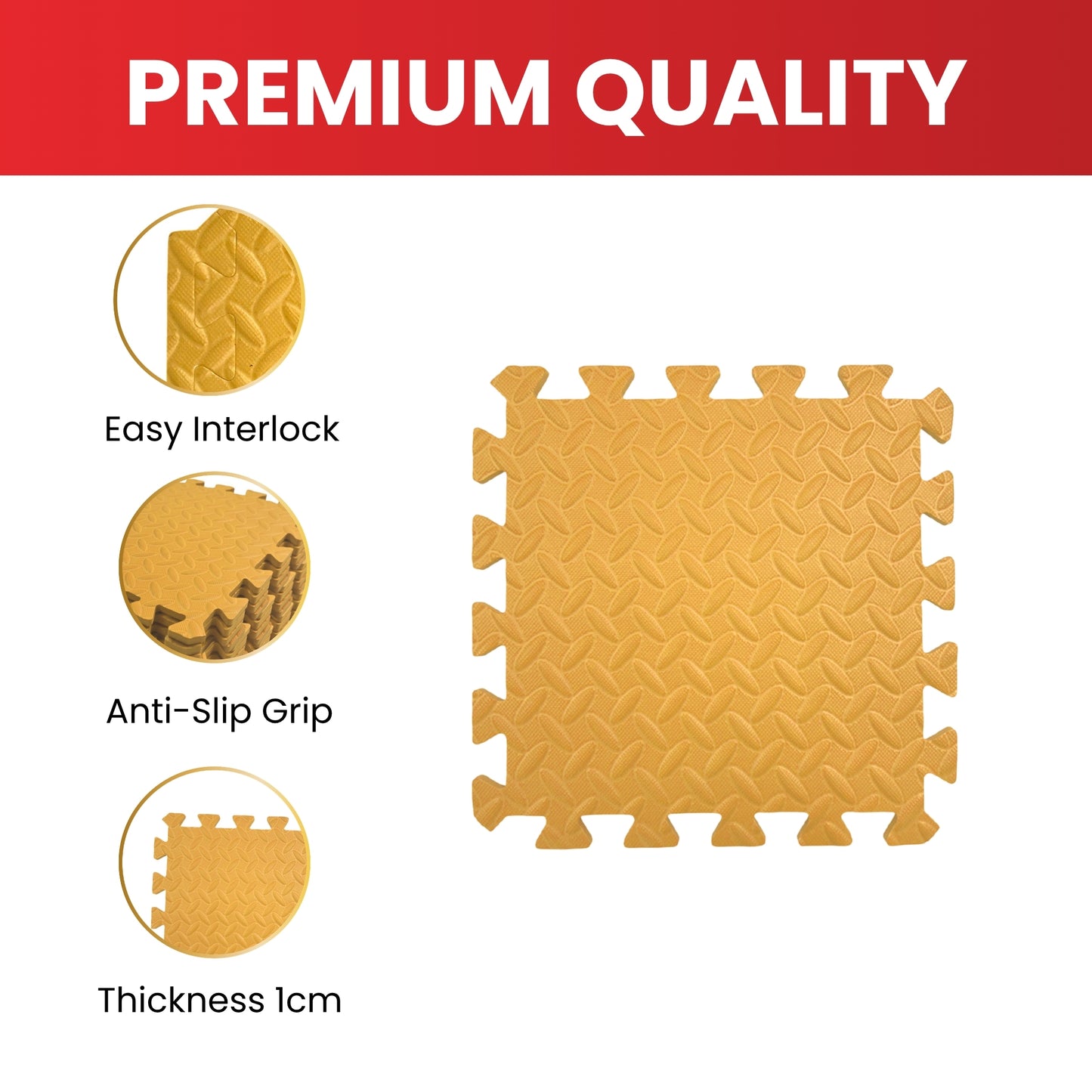 Pack of 40 30x30cm Mint Coloured 1cm Thick EVA Foam Mats
