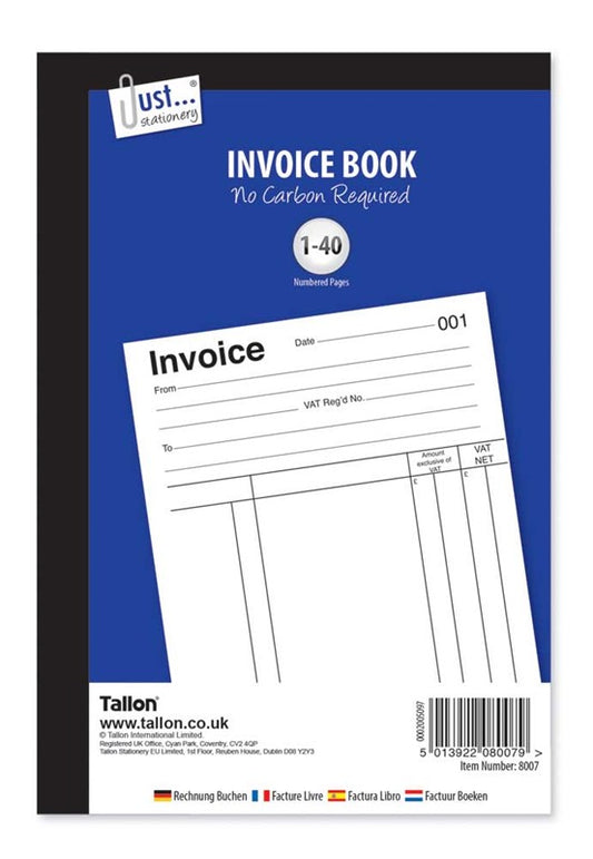 40 Pages Carbonless Invoice Book