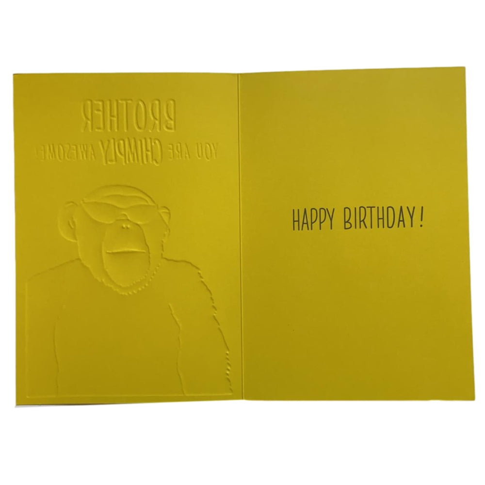 Brother You Are Chimply Humour Birthday Card 