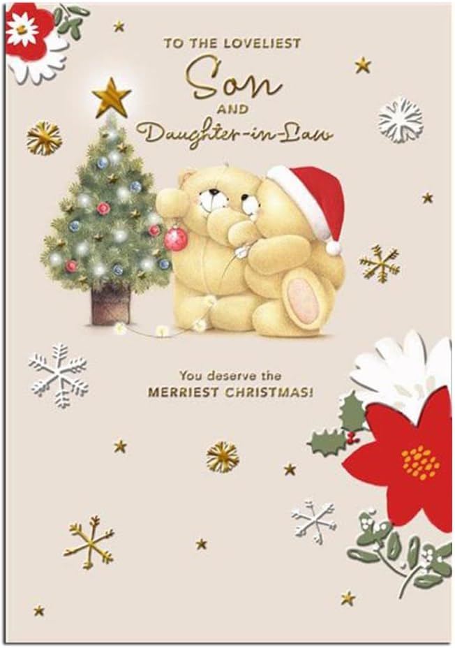 Forever Friends Son & Daughter In Law Christmas Card