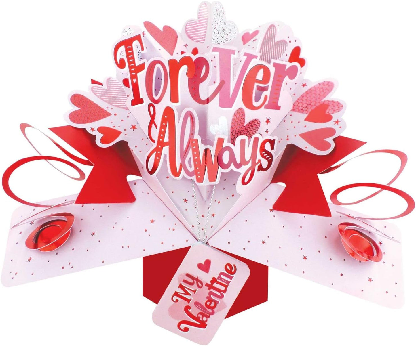3D Pop Up My Valentine Forever & Always Valentine's Day Card
