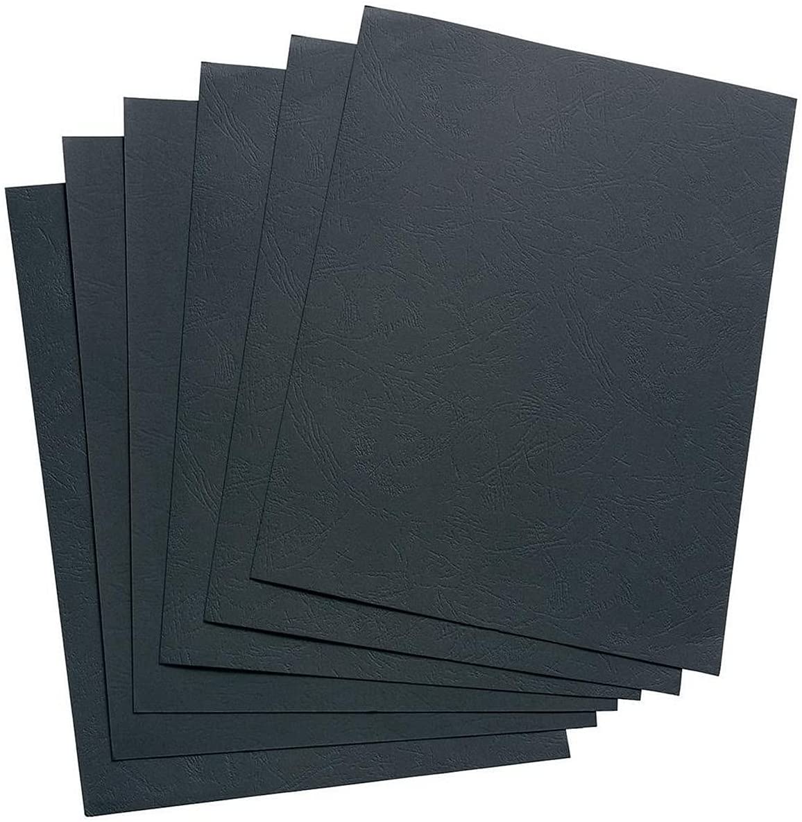 Pack of 100 A4 Black Leathergrain Comb Binder Covers