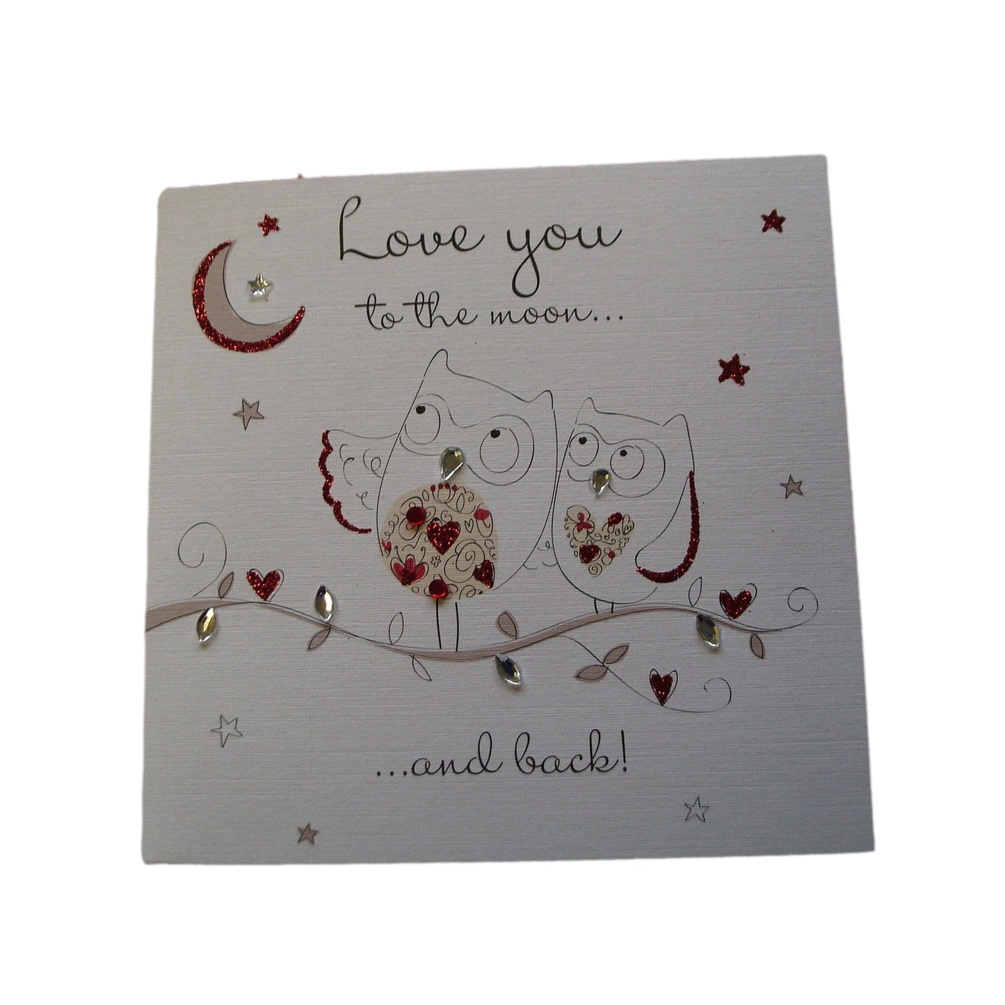 Love You To The Moon Luxury Valentine's Day Card