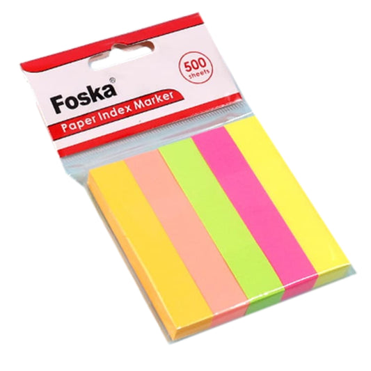 Pack of 500 sheets Neon Colors Paper Index Marker Sticky Notes