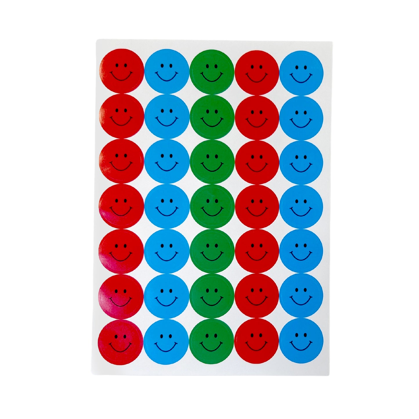 Pack of 5040 Assorted Smile Faces 24mm Self-Adhesive Labels