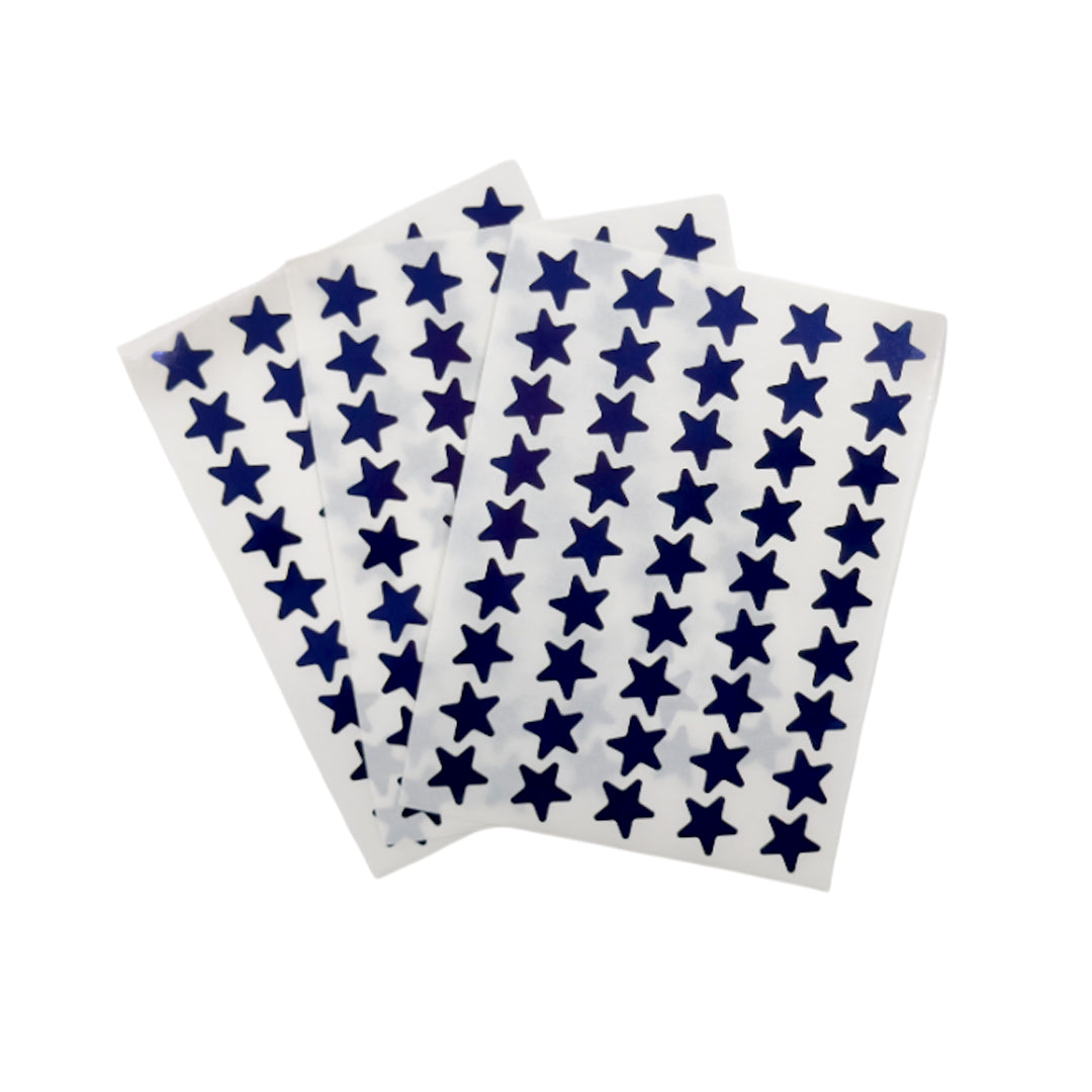 Pack of 1620 Blue Foil 15mm Self-Adhesive Stars