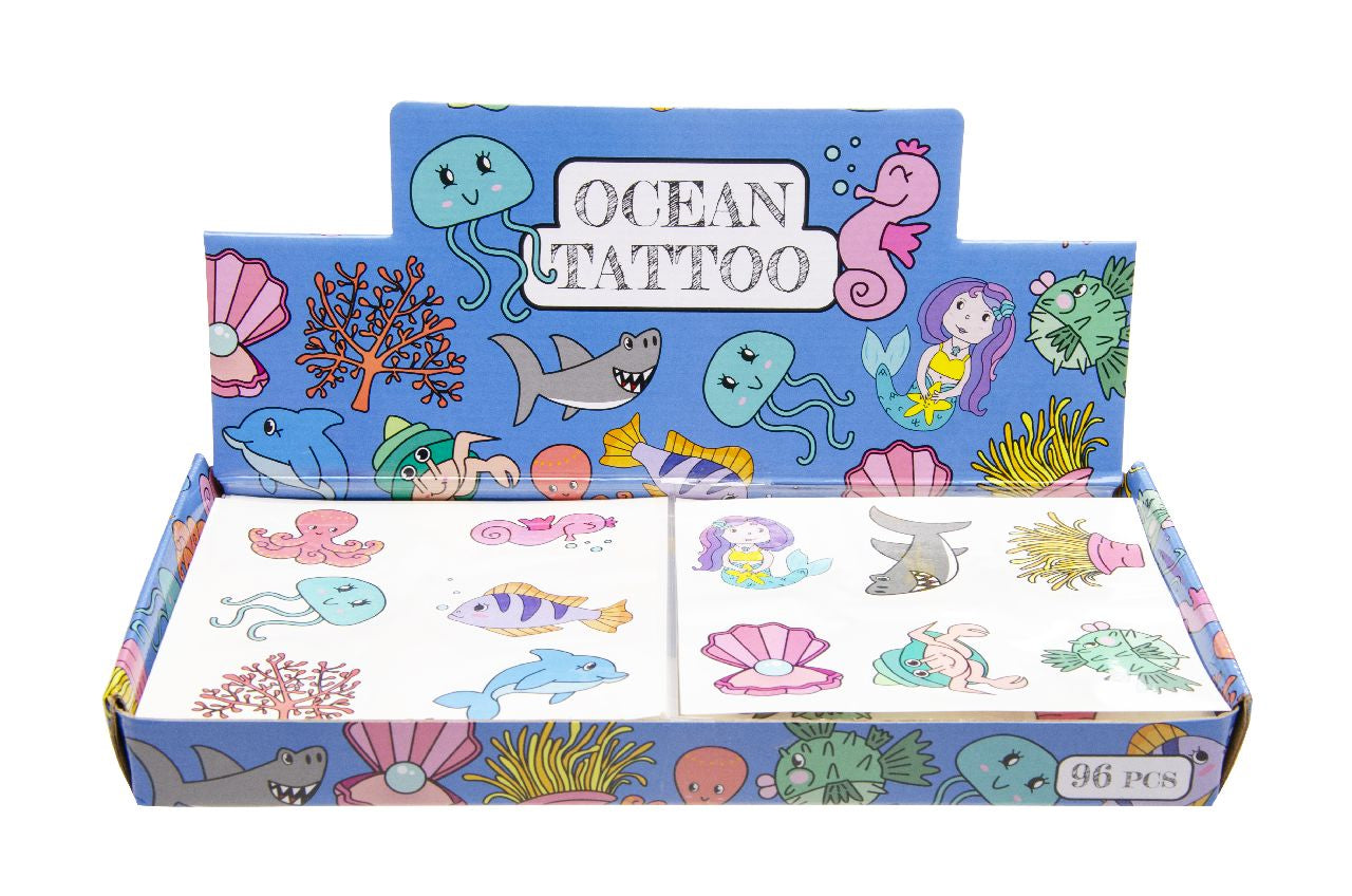 6 Pieces Sea Animals Tattoos