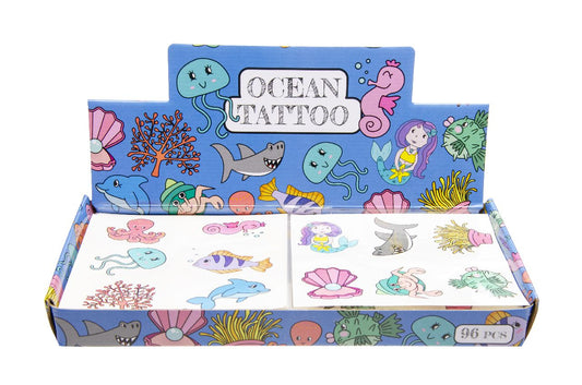 6 Pieces Sea Animals Tattoos