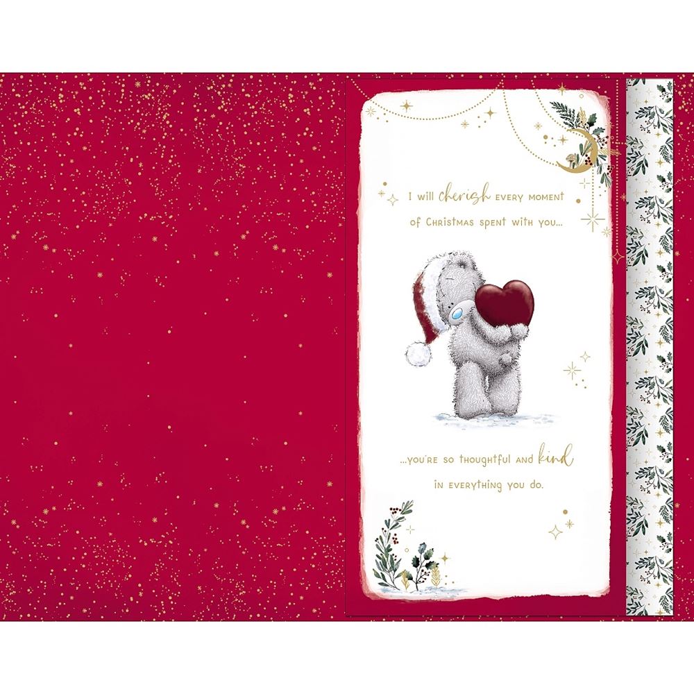 Bear Holding Heart One I Love Christmas Card