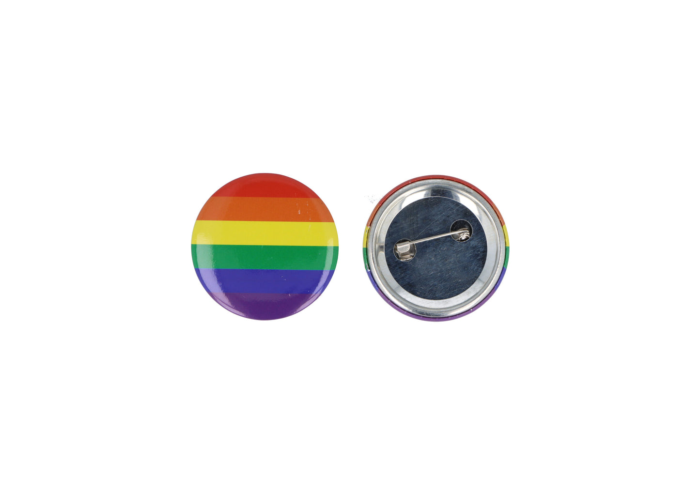 Pack of 12 Rainbow Pride Badges 4cm