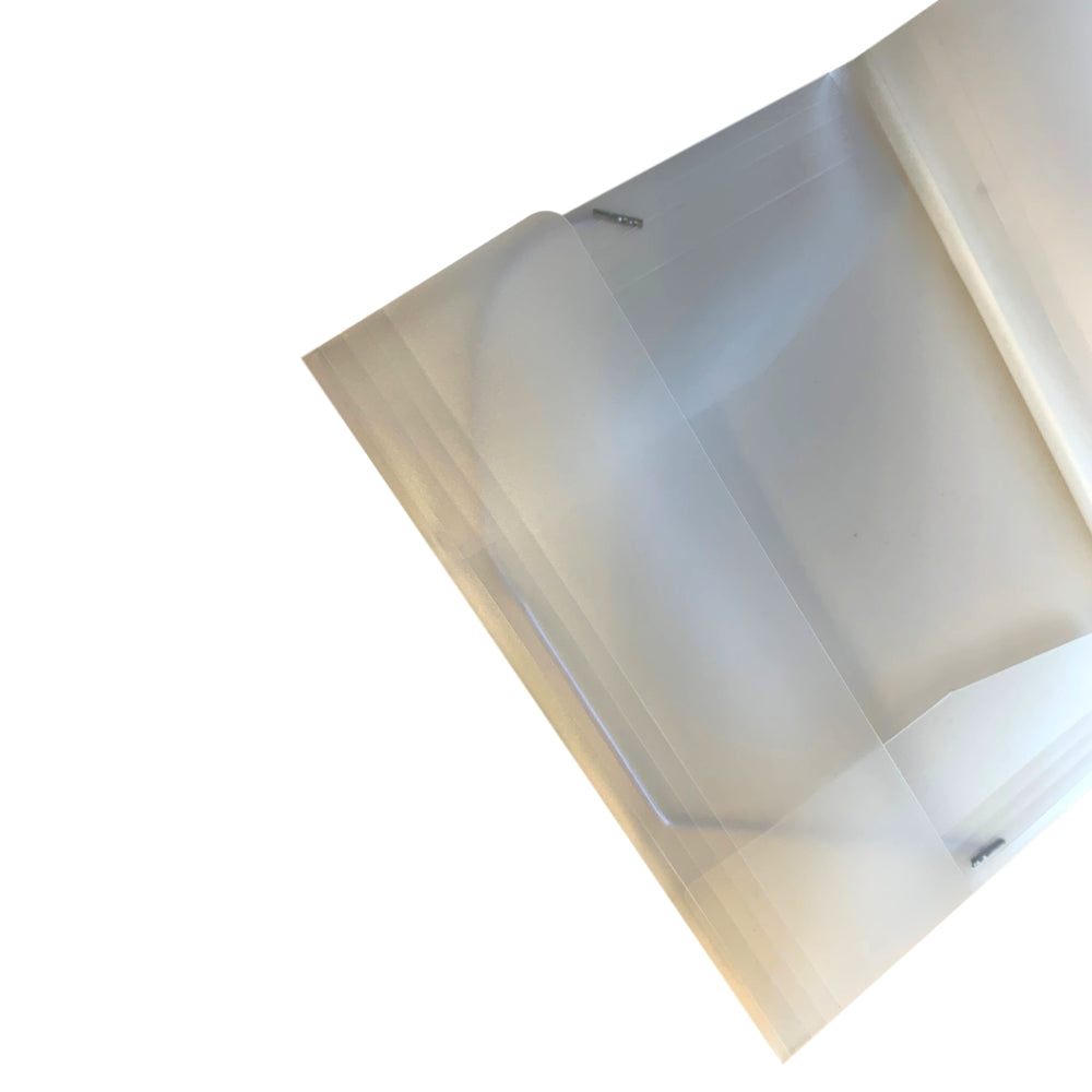 Pack of 120 A4 Clear 3 Flap Folders with Elasticated Closure
