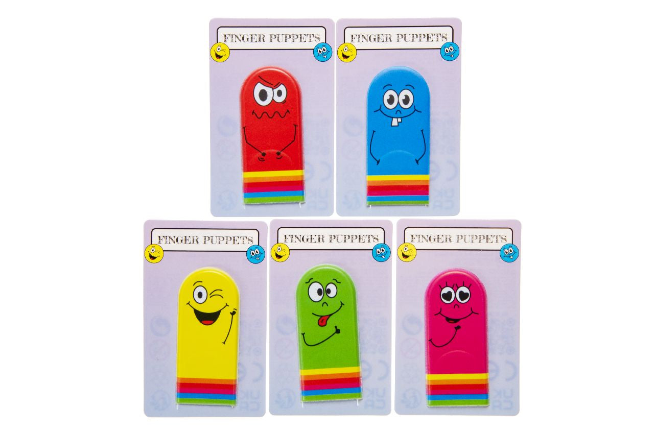 Pack of 72 Emotion Face Finger Puppet Toys