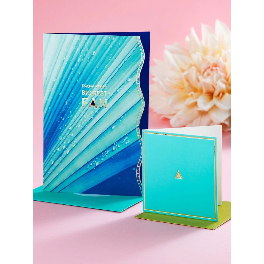 Turquoise Premium 'From Your Biggest Fan' Open Card Vivid Aura