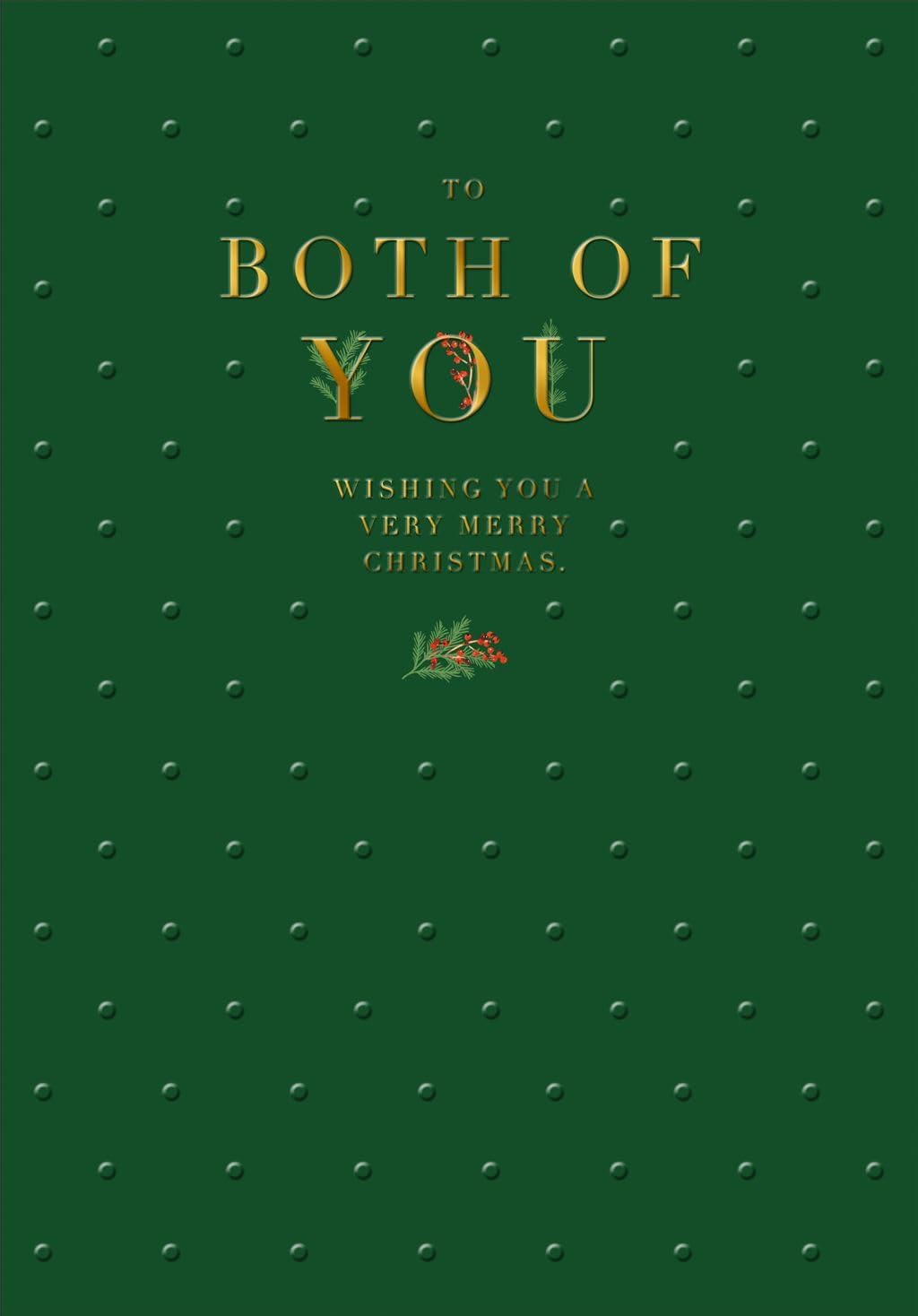 To Both of You Wishing You a Very Merry Christmas Card