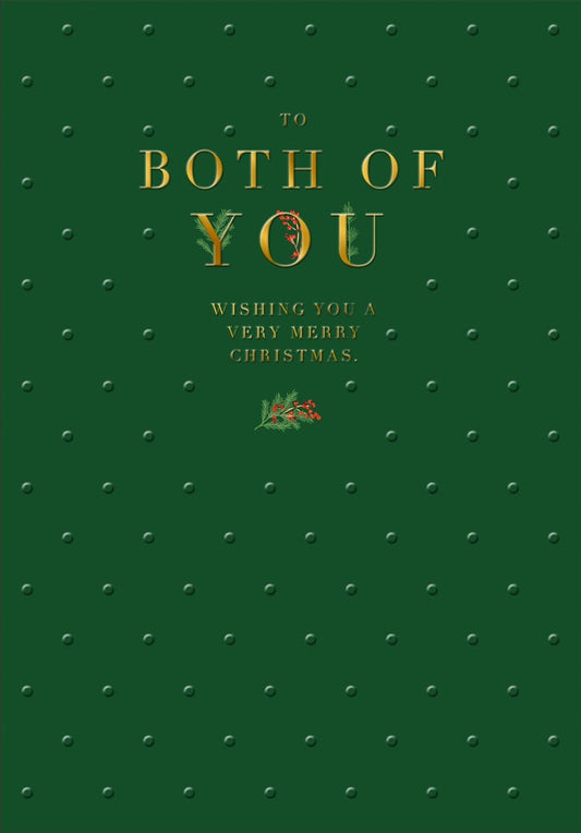 To Both of You Wishing You a Very Merry Christmas Card