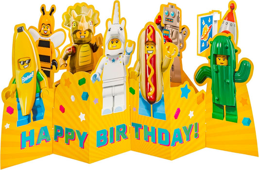 LEGO Characters 3D & Pop Up Design Birthday Card