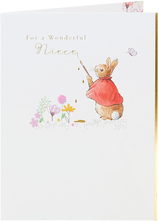 Peter Rabbit Niece Birthday Card