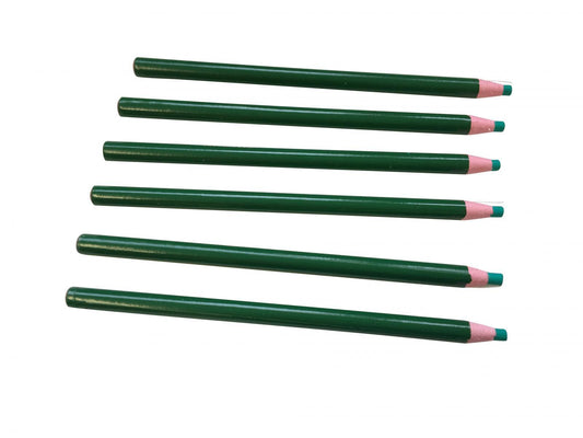 Pack of 12 Green Chinagraph Pencils by Janrax - Peel Off China Markers