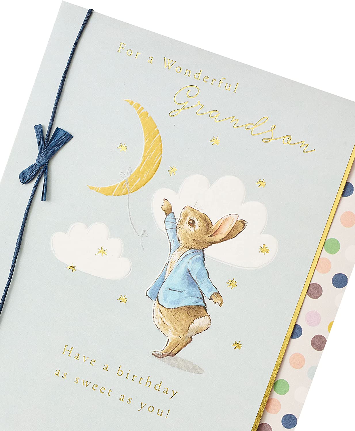 Peter Rabbit Birthday Card for Young Grandson