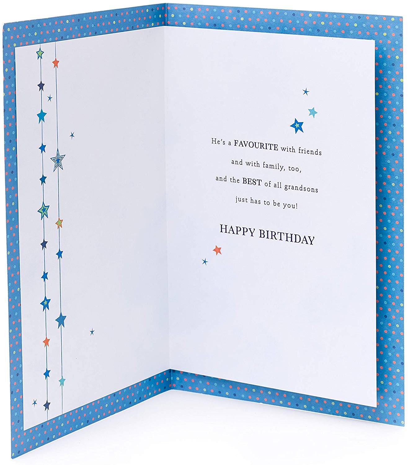 Grandson Birthday Card with Sentimental Words 