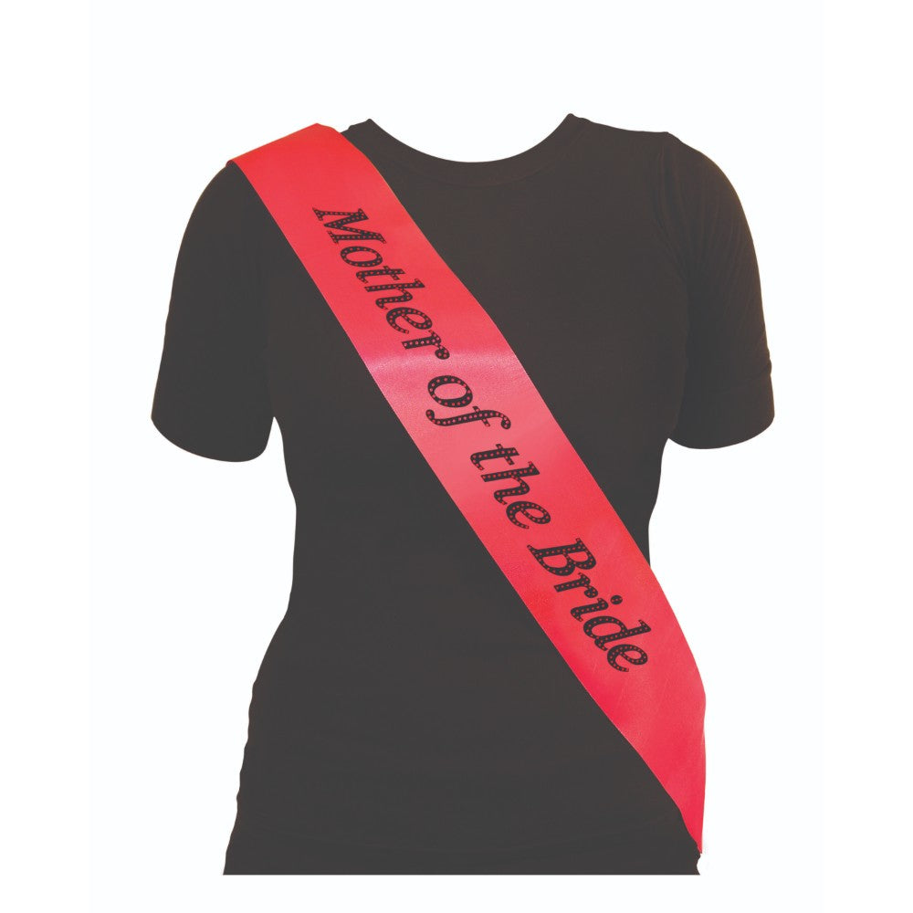 SASH HOT PINK MOTHER OF THE BRIDE