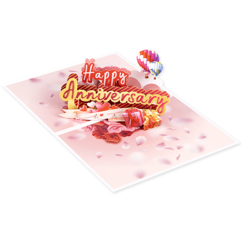 Ballooned With Joy 3D Pop Up Anniversary Card