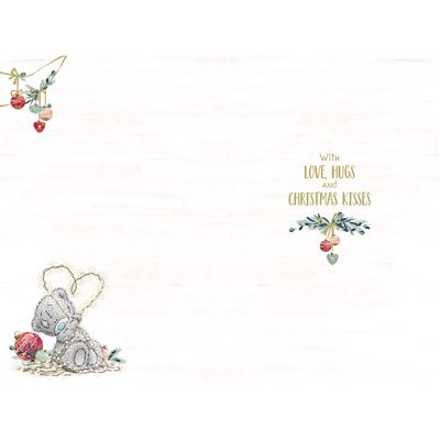 Bear Wrapped In Fairy Lights Wonderful Boyfriend Christmas Card