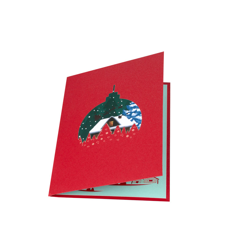 Frost & Starlight Snowy Village 3D Pop Up Christmas Card
