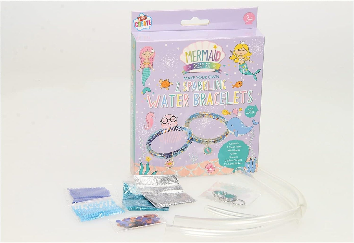 Make Your Own 2 Mermaid Sparkling Water Bracelets