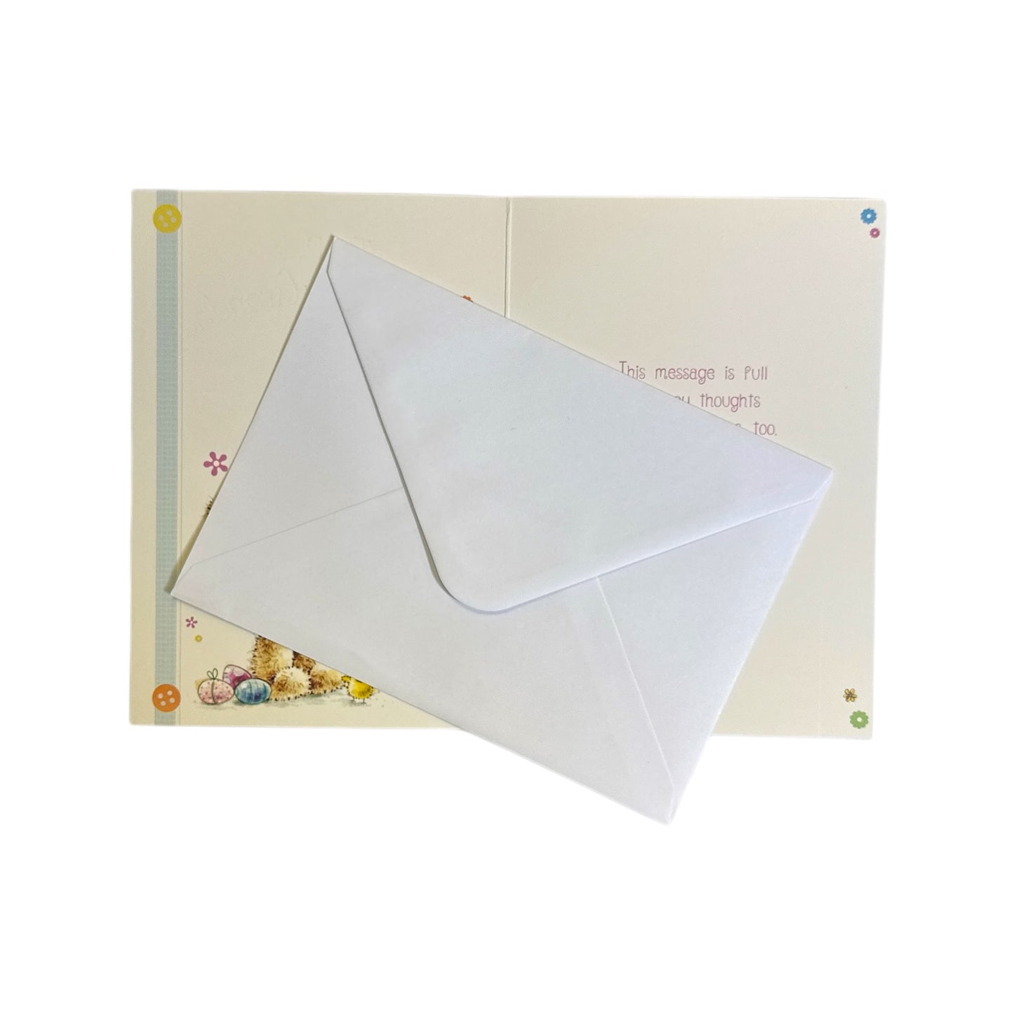 To Dear Grandma And Grandad Cute Teddy Holding Tulip Flowers Design Easter Card