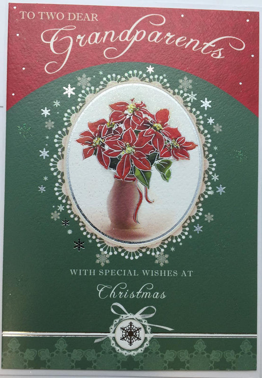 Grandparents Christmas Greeting Card With Sentimental Verse