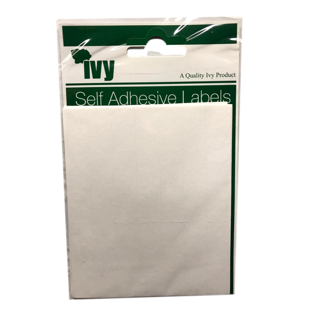 Pack of 56 12x102mm White Self Adhesive Labels
