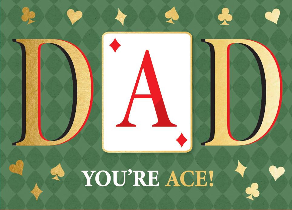 Dad You're Ace Magical Fun Surprise! Pop Up Father's Day Card