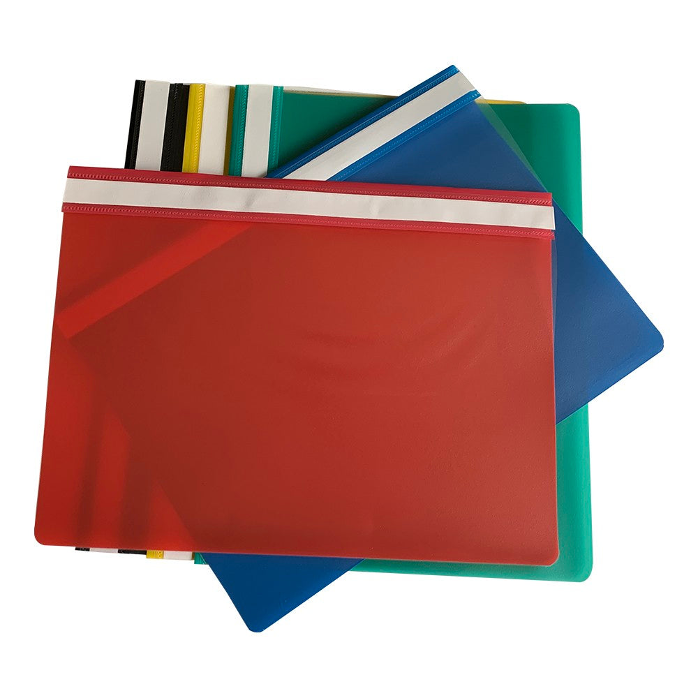 Pack of 12 Black A4 Project Folders by Janrax