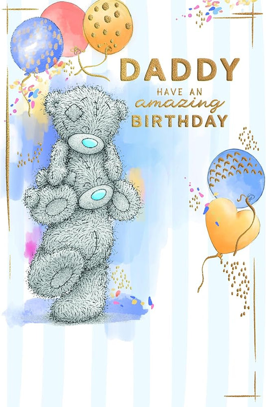 Bears Doing Piggyback Daddy Birthday Card