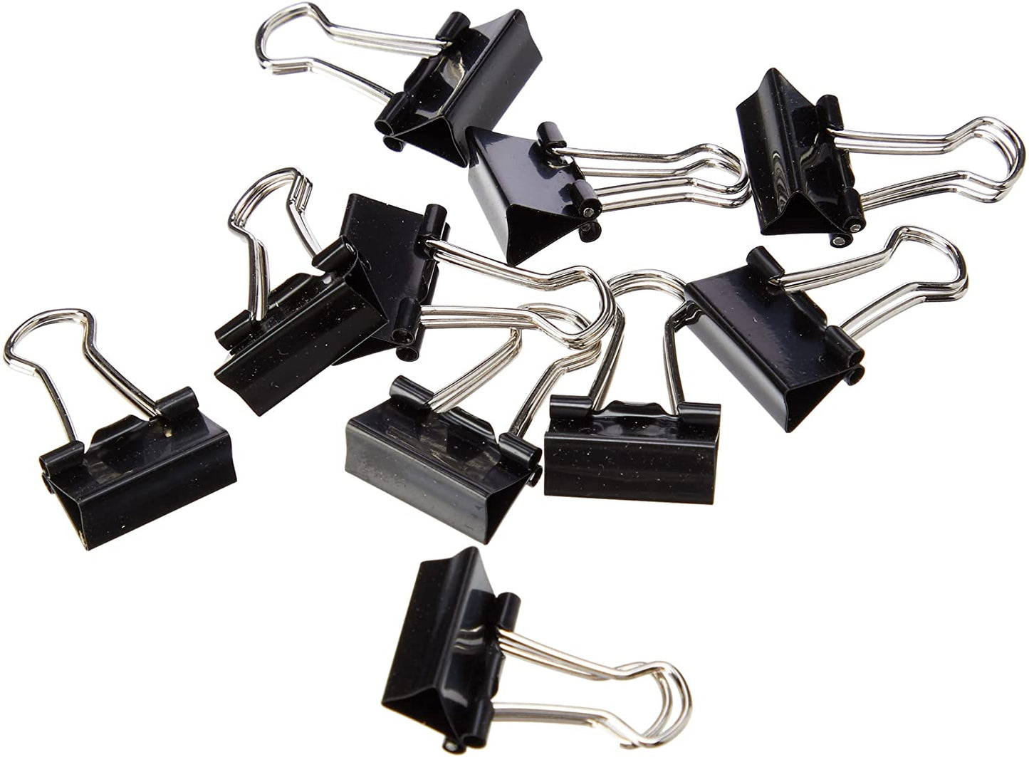 Pack of 10 Q-Connect 16mm Black Foldback Clips