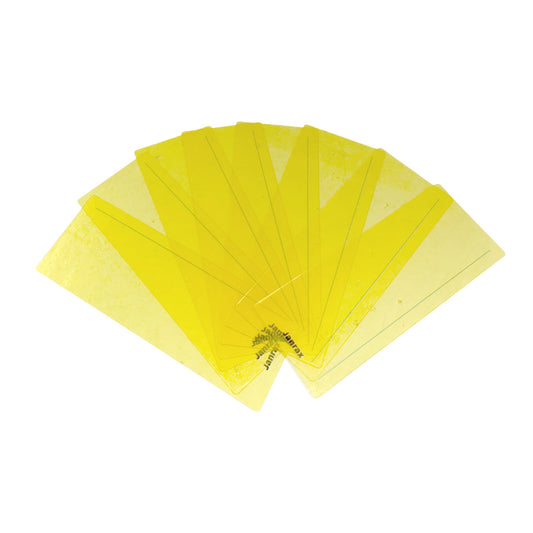Pack of 24 Yellow 210x80mm Dyslexia Overlay Reading Strips – PET Material, Rounded Corners