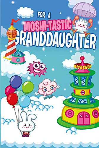 Moshi Monsters Granddaughter Birthday 3D Holographic Greeting Card Moshi-Tastic 