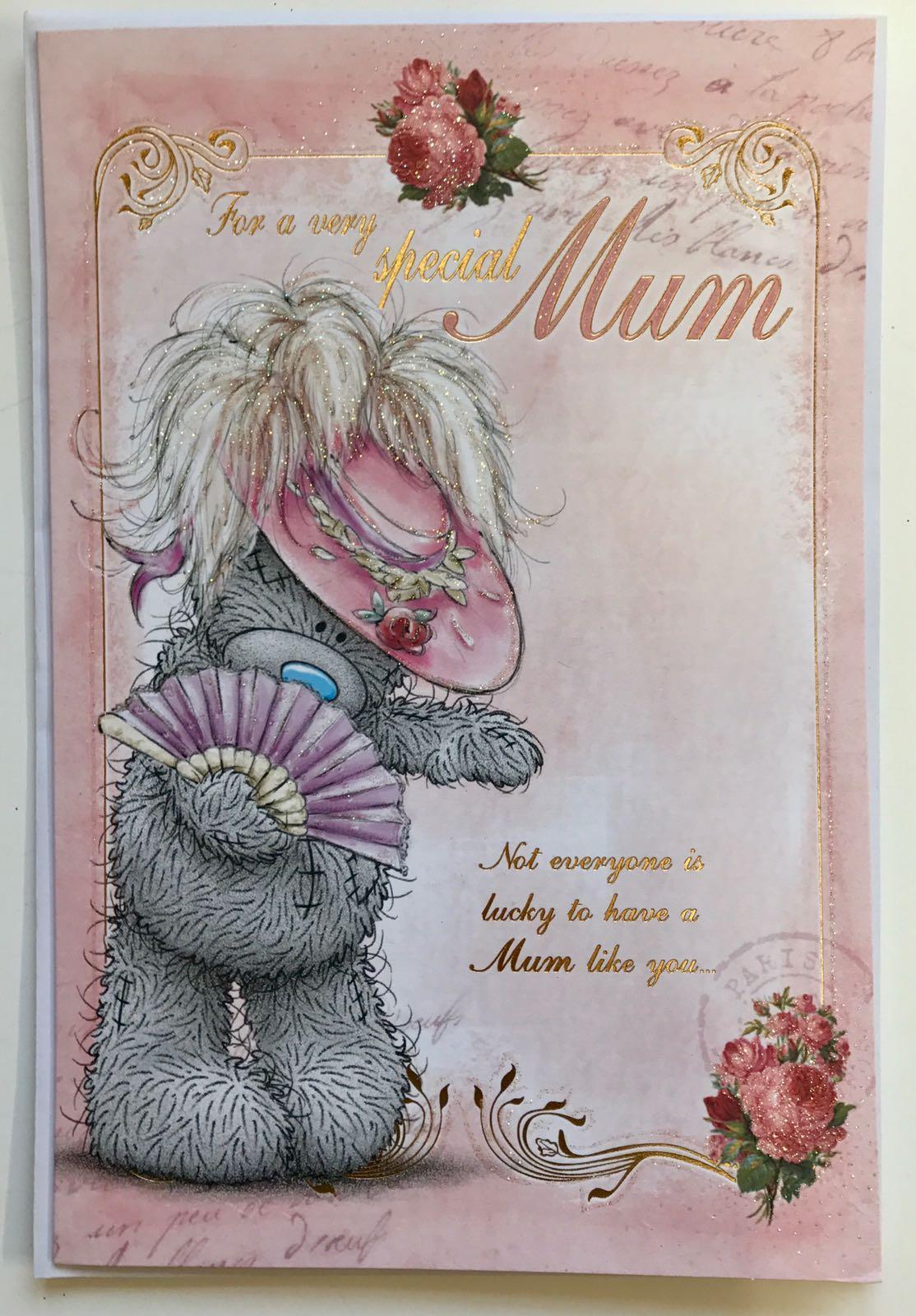 Special Mum Sweet Me to You Bear Fancy Hat Mother's Day Card