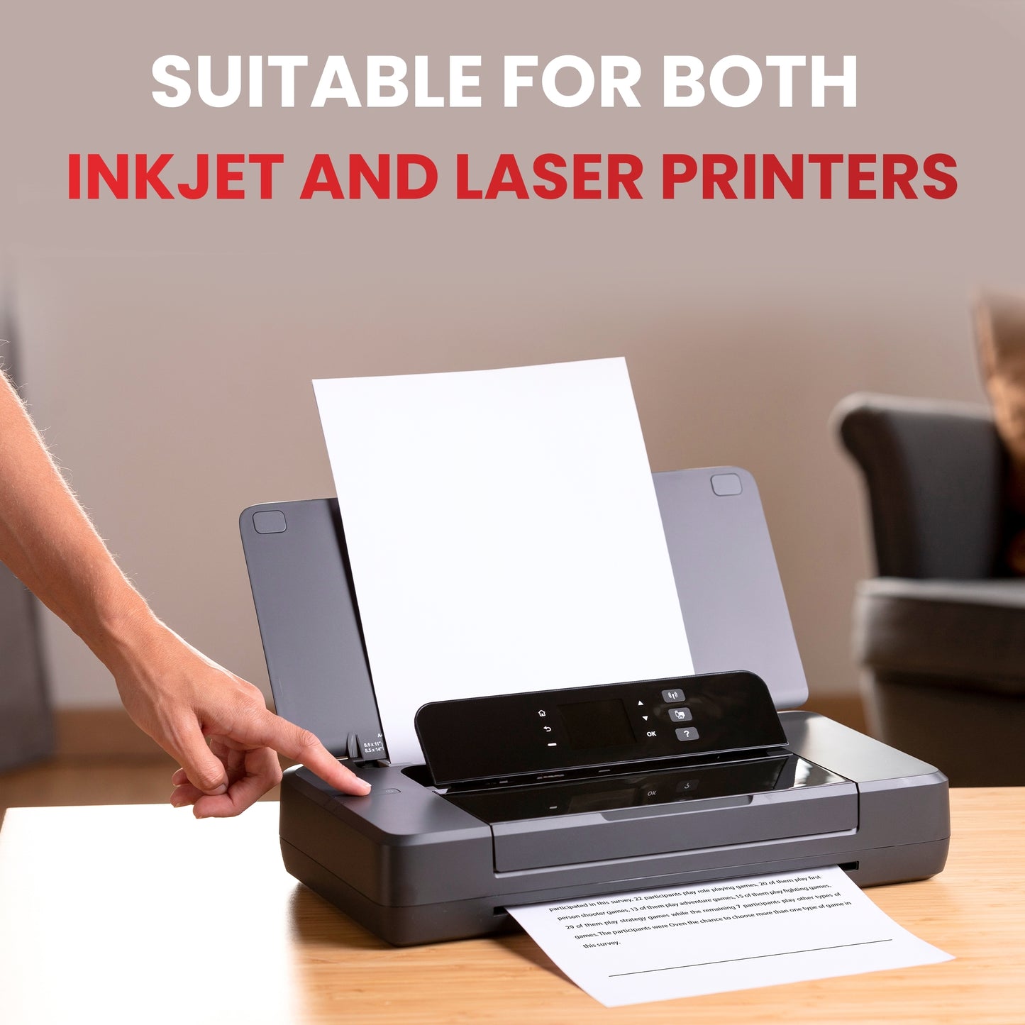 A4 Copier Paper 80gsm – 5 Reams (2500 Sheets) | High-Quality White Copy Paper for Inkjet, Laser Printers & Photocopiers